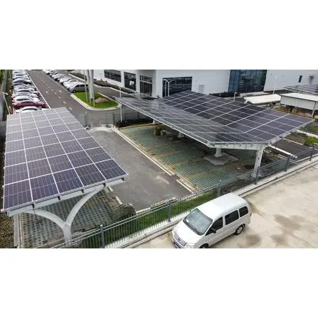 Carport Tenaga Surya Terhubung Kembali ke Belakang